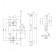 Sloped latch PL96WC-50 CP, chromium color