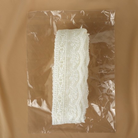 Lace on a grid, 45 mm × 11 ± 1 m, ivory color-2