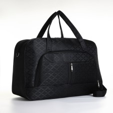 Road bag with lightning, external pocket, long belt, black color