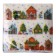 Paper napkins “Happy New Year”, houses, single -layer, 24x24 cm, set 20 pcs
