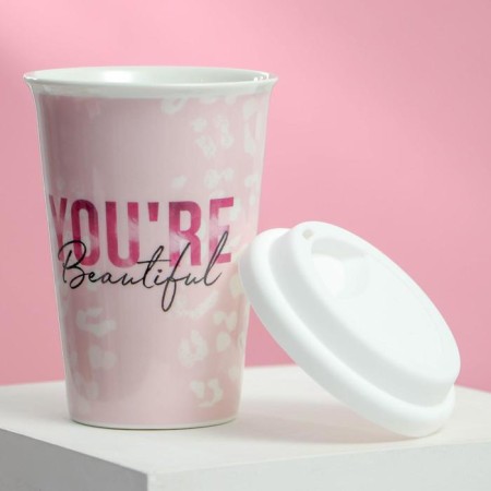 Thermostatic ceramic You’re Beautiful, 300 ml, white color-1