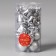 Set of jewelry plastic 24 pcs "Funny curl" 4 cm, silver