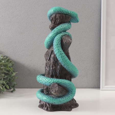 New Year's piggy bank "Snake on the stump" 33 x 14 x 15 cm.-2