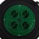 Coil 4 sockets, s/h, IP20, 16 A, UHL2, Green