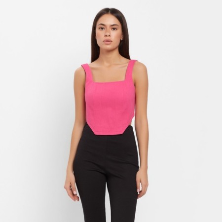 Top female denim Mist: Denim R.46, Pink