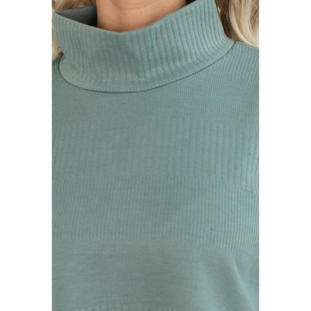Female suit, size 54, green color-5
