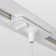 Connector for the track system Technical TRA011-1-A-W, 8.2x3.2x2.05 cm, white color