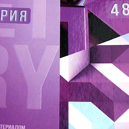 Subject subject Calligrata Top "strip", 48 sheets in a geometry cage, reference material, cover coated cardboard, twin + selective UV-lak, an offset block-1