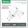 Network charger Hoco N1, 1 USB, 2.4 A, Micro USB -USB, 1 m, white cable