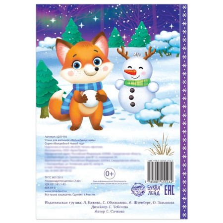 Poems for the kids "Wizard-Winter", 12 p.-3