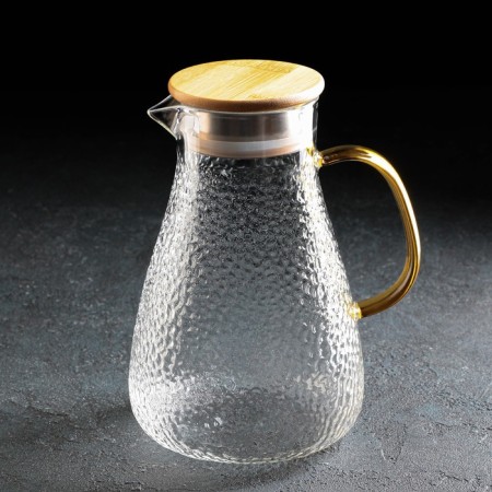 Set for drinks made of glass Magistro "Eco. Sarah ", 5 items: a jug 1.8 l, 4 circles 300 ml-2