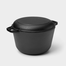 Cast iron pan Wild Kitchen, 6 l, cover - pan