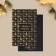 A postcard on the black craft "Happy New Year", 10 x 15 cm, New Year