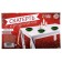 New Year's tablecloth single "Christmas trees", silver 130 x 200 cm, for the New Year