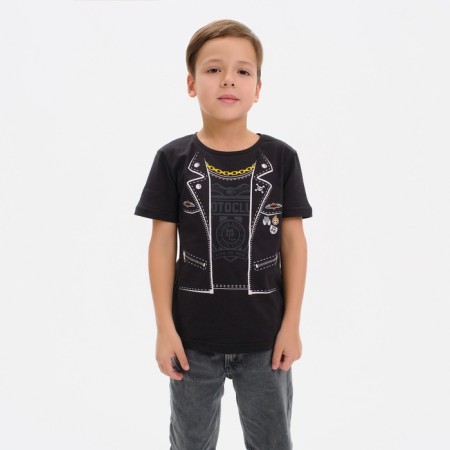 Baby T-shirt KAFTAN "Biker" R.34 (122-128), black
