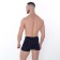 Panties men's boxers, black color/geometry, size 56