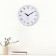 Wall clock, interior d = 30 cm, silent, silver rim