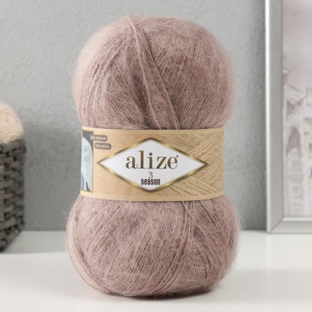 Yarn "3 Season" 51% acrylic, 25% moher, 24% wool 500m/100g (541-Norka)