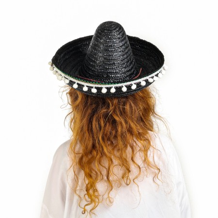 Carnival hat "Sombrero", black color-3