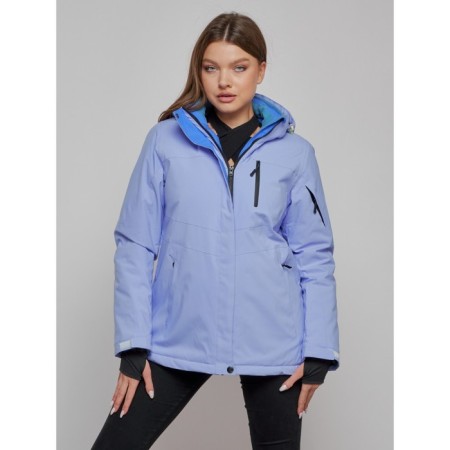 Ski jacket female, size 48, purple color