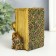 Souvenir Polystone Pencil "Elephant and Elephant in the Popone with Flower" Bronze 8.5x9x11.5 cm