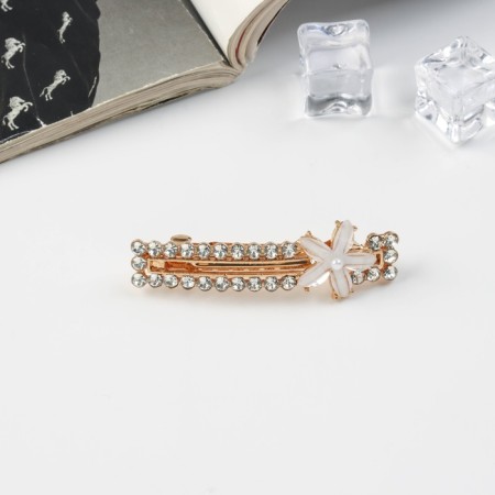 Half-out hair clip "Hionia" rhinestones, 6.5 cm