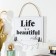 Hooks decorative wood "Life is a beautiful road" with hearts 25.6x18.2x0.6 cm