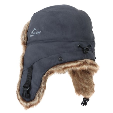 Winter Ice Time hat, size 58-62, gray color-1