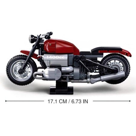 Designer motorcycle Sluban Models, 222 details, 6+-1