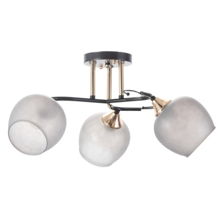 Acapulco chandelier 3x60W E27 brown, gold 52x52x24cm-4