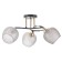 Acapulco chandelier 3x60W E27 brown, gold 52x52x24cm
