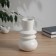 VAZA Ceramics Table "Grayson" tiers, 20x11 cm, white