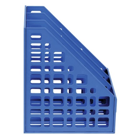 Capital, vertical, 3 compartments, blue-3