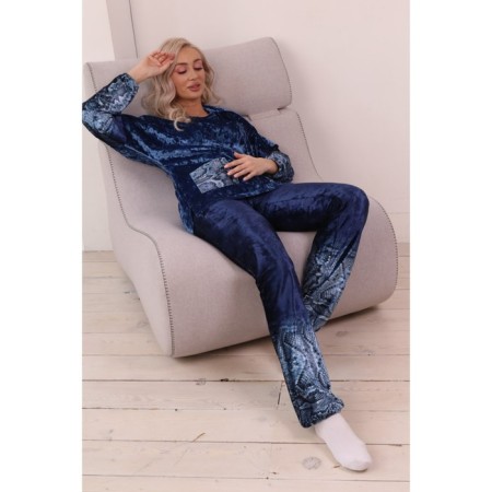 Female costume, size 44, blue color-5