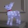 LED figure "Deer with a bell" 25 × 30 × 9 cm, acrylic, 24 LED, AAX3 batteries (not in the kit), glow white