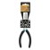 Tundra long -folded tundra, nickelled, rubberized handles, 160 mm