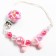 Holder for the nipple - dummy "beads", pink color