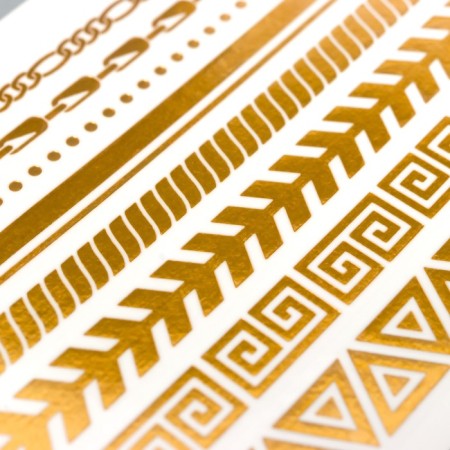 Tattoo "Golden Bracelets" 5.6x15 cm-2