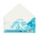 Money envelope "Sea", partial UV-LK, 16.5 × 8 cm
