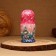 Nesting doll "winter", pink, 5 puppet, suite