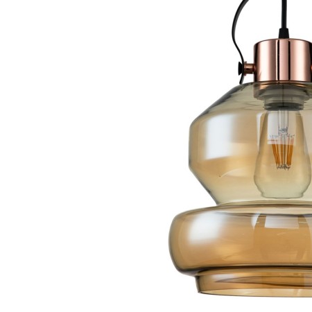Suspended Indigo, 11022/C/1p Black. 1x60W, E27, 250x220x370/1870 mm, Amber color-2
