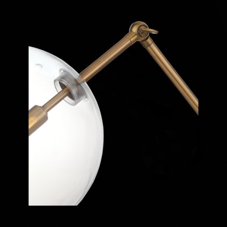 ST LUCE bedside lamp. SL1205.304.01. Sandro. 1x5 watts, G9, 4000k, 20.5x40x75 cm, brass color-3