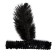 New Year's casting on the head with a pen, black color, for the new year