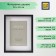 Photo frame MDF "Valerie" 30x40 cm with a paspartt 21x30 cm, black (plastic screen)