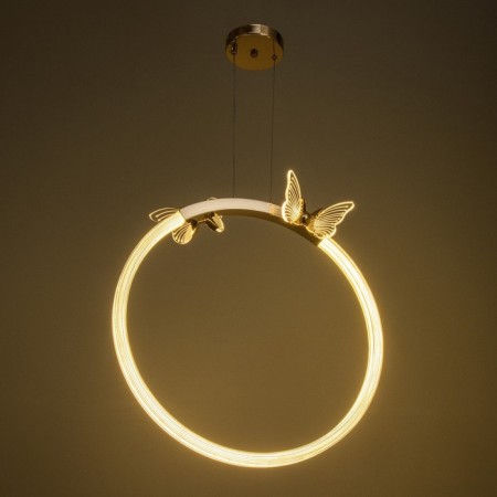 Bayerlux lamp "Butterflies" LED 38W gold 49x16x52.5-150 cm-2