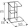 Classes table "Flex 17", 500 × 500 × 655 mm, color of the oak shavinigan