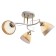 Adelela chandelier 3he27 40W white-gold 60x60x26 cm Bayerlux