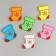 New Year's set of stickers from EVA "Board", 6 pcs., Mix color