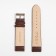 Watch strap, male, 22 mm, harness 80 mm, larynx 120 mm, genuine leather, dark brown