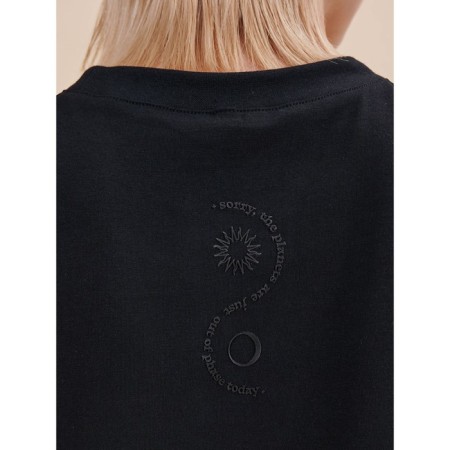 Female T -shirt, size s, black color-4